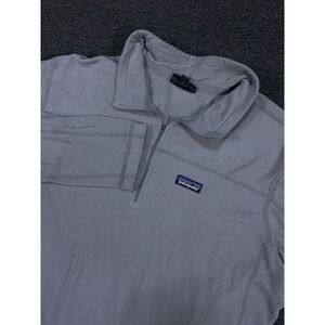 Patagonia Micro D Fleece Pullover Mens XXL Gray 1/4 Zip Outdoors Casual